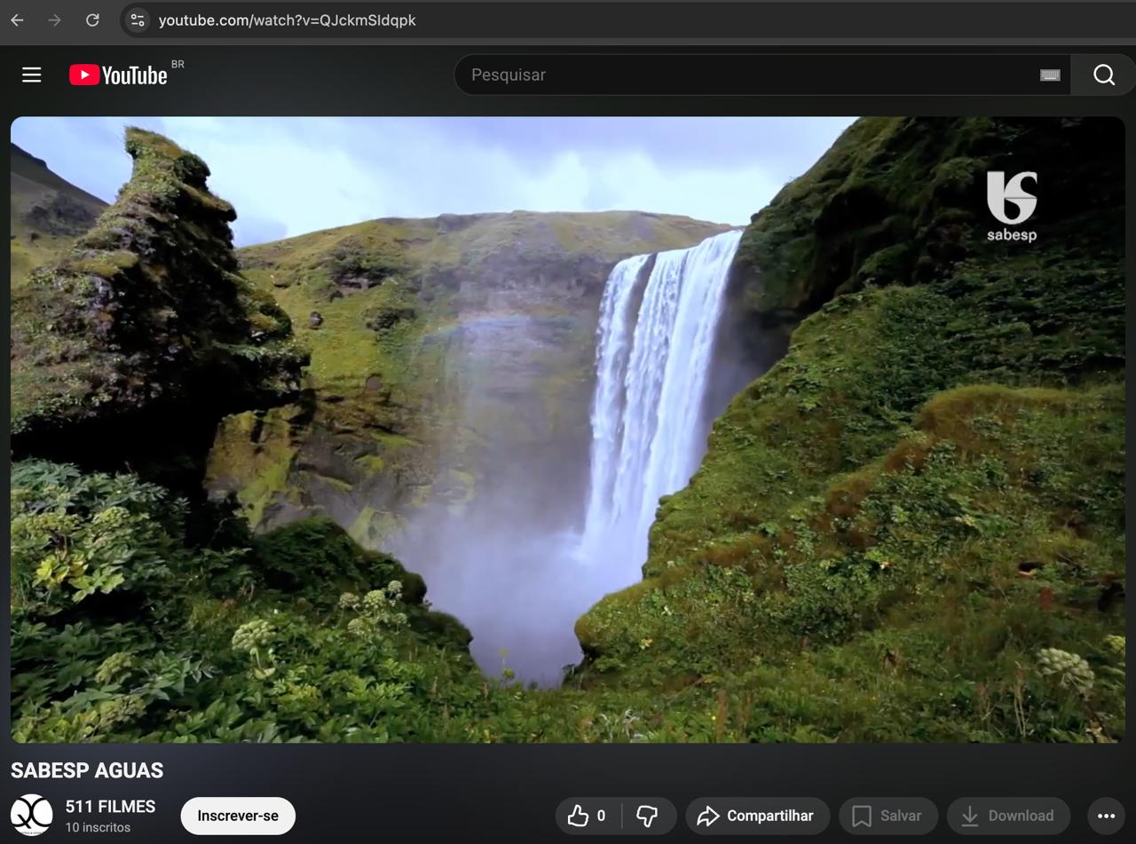 Captura de evidência da ocorrência OC-2025-11-004871 monitorada no YouTube